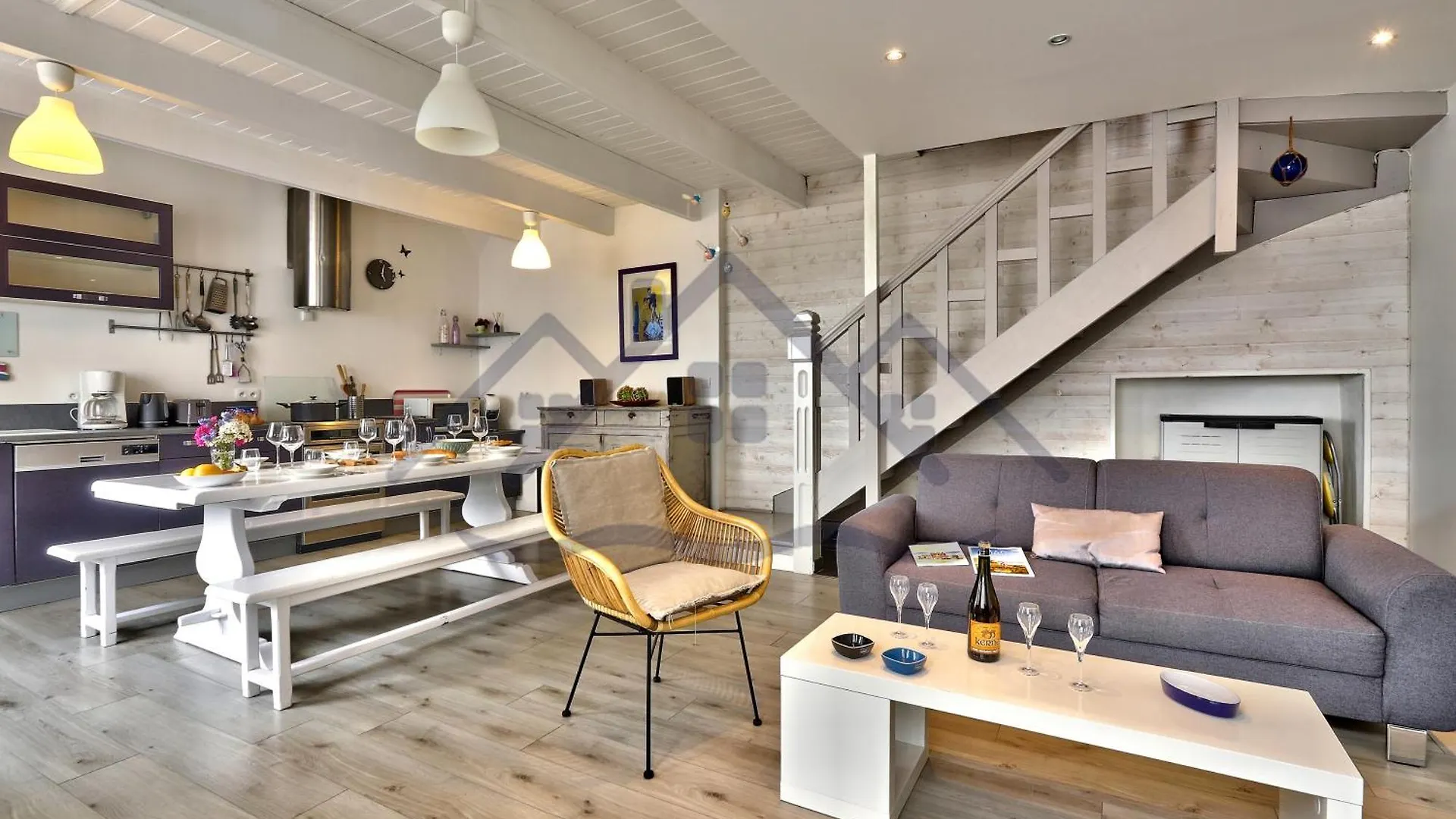 Hébergement de vacances Localise - M5 - Maison De Vacances Sur Le Port De Lechiagat - Terrasse Entierement Close - Wifi Inclus - Draps Inclus - Animaux Bienvenus Tréffiagat